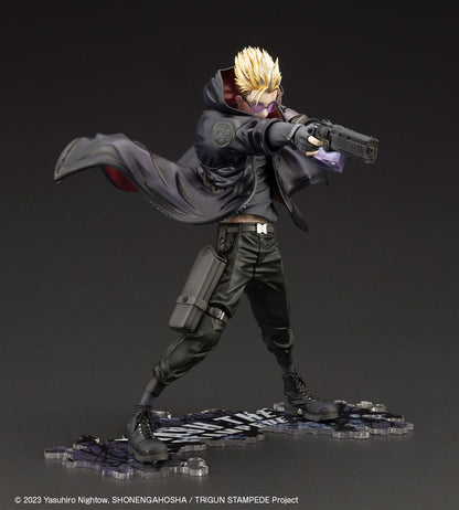 Statuette PVC Trigun Stampede ARTFXJ 1/8 Vash the Stampede Le tireur en version noire 22 cm