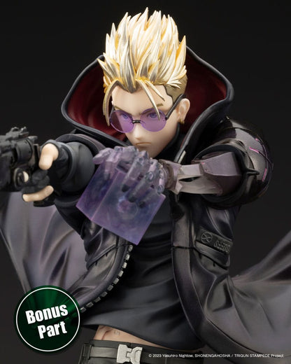 Statuette PVC Trigun Stampede ARTFXJ 1/8 Vash the Stampede Le tireur en version noire 22 cm