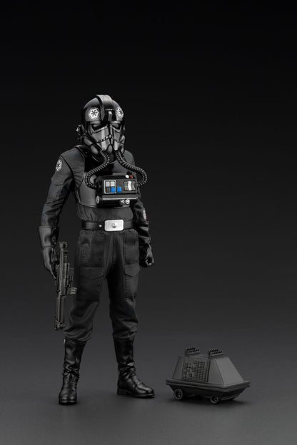 Star Wars A New Hop statuette PVC ARTFX+ 1/10 Tie Fighter Pilot Backstabber & Mouse Droid Exclusive