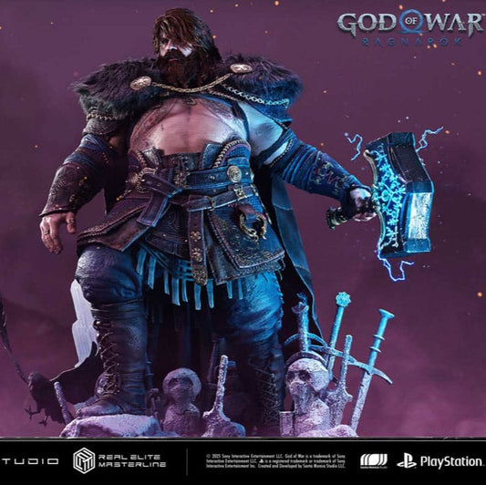 God of War: Ragnarök statuette Real Elite Masterline Series 1/3 Thor 105 cm