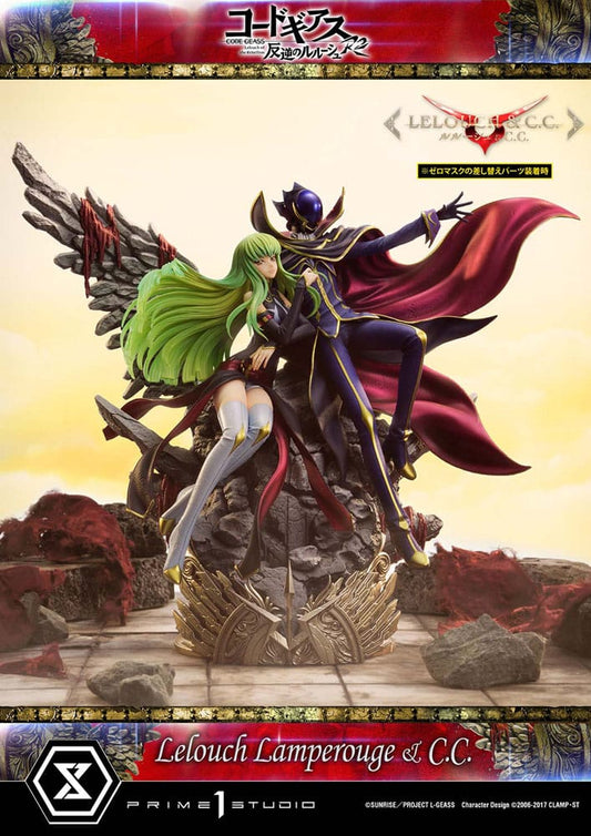 Code Geass: Lelouch of the Rebellion Concept Masterline Series Statuette 1/6 Lelouch Lamperouge & C.C. 44 cm