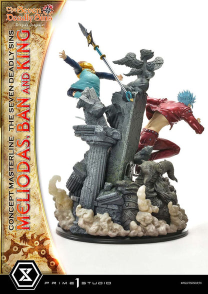 Seven Deadly Sins Concept Masterline Series statuette Meliodas, Ban and King 55 cm
