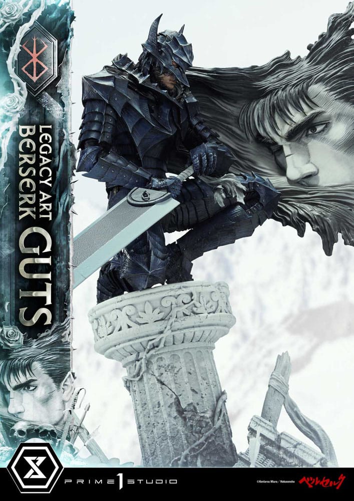 Berserk Legacy Art Kentaro Miura Statue statuette 1/6 Guts 45 cm