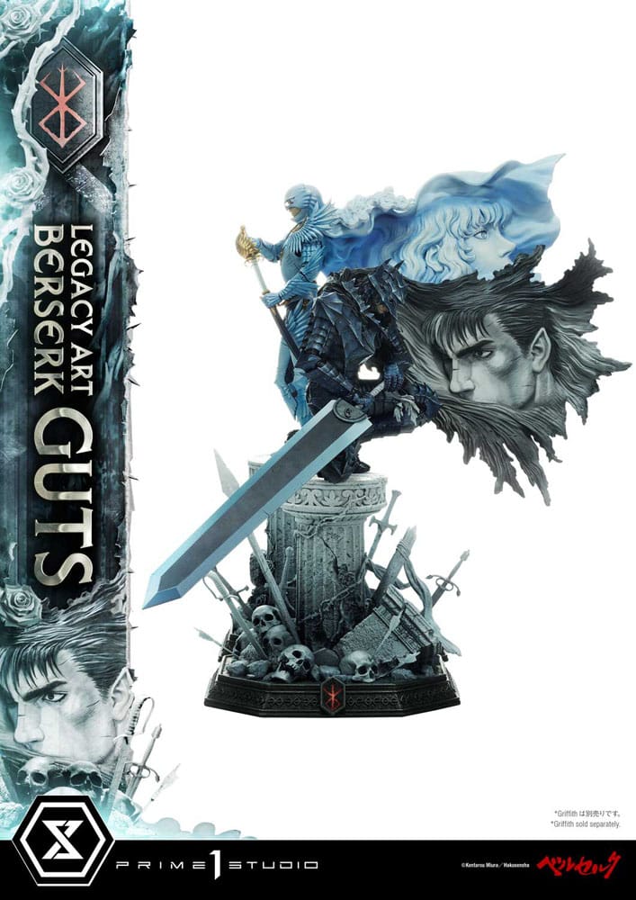 Berserk Legacy Art Kentaro Miura Statue statuette 1/6 Guts 45 cm