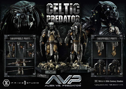 The Alien vs. Predator statuette Museum Masterline Series 1/3 Celtic Predator 95 cm