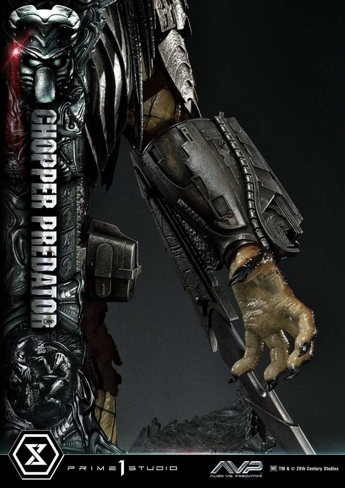 The Alien vs. Predator statuette Museum Masterline Series 1/3 Chopper Predator 103 cm