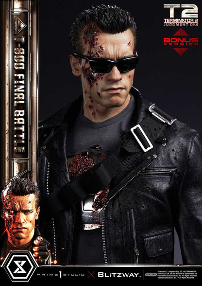 Terminator 2 statuette Museum Masterline Series 1/3 T-800 Final Battle Deluxe Bonus Version 75 cm