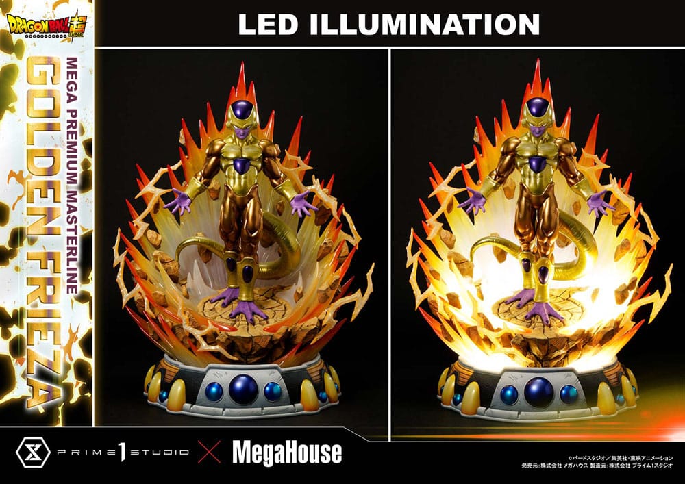 Dragon Ball Super statuette Mega Premium Masterline 1/4 Golden Frieza 61 cm