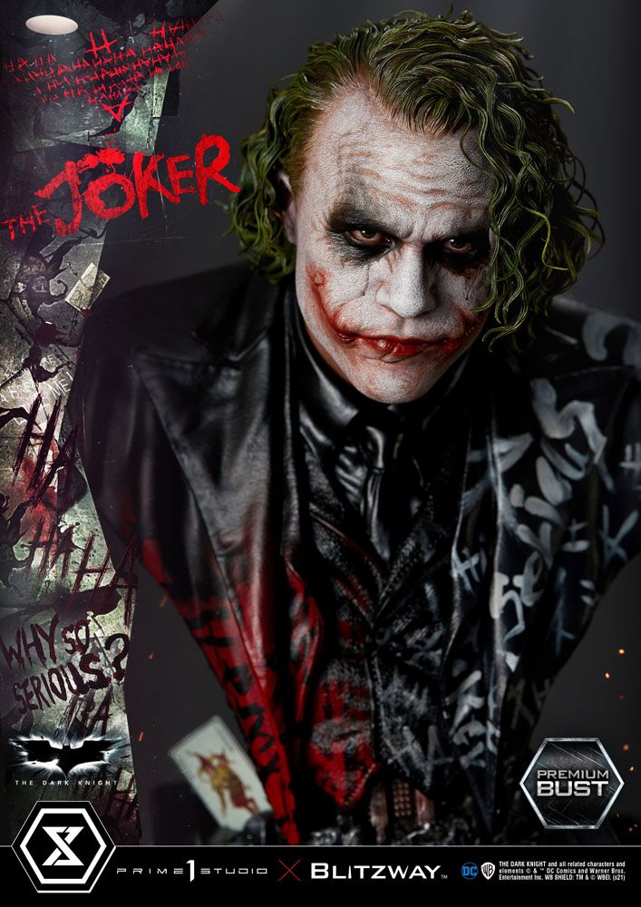 The Dark Knight : Buste Premium The Joker 26 cm