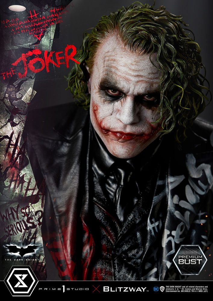 The Dark Knight : Buste Premium The Joker 26 cm