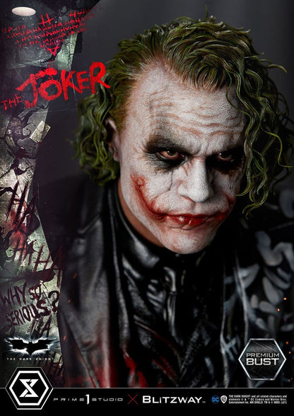 The Dark Knight : Buste Premium The Joker 26 cm