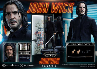 John Wick Chapter 4 statuette Ultimate Premium Masterline Series 1/4 Deluxe Version 54 cm