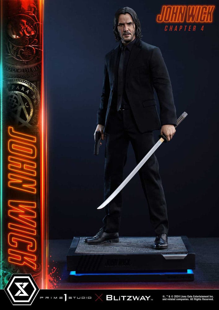 John Wick Chapter 4 statuette Ultimate Premium Masterline Series 1/4 Deluxe Version 54 cm
