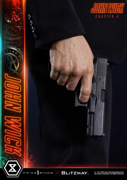 John Wick Chapter 4 statuette Ultimate Premium Masterline Series 1/4 Deluxe Version 54 cm