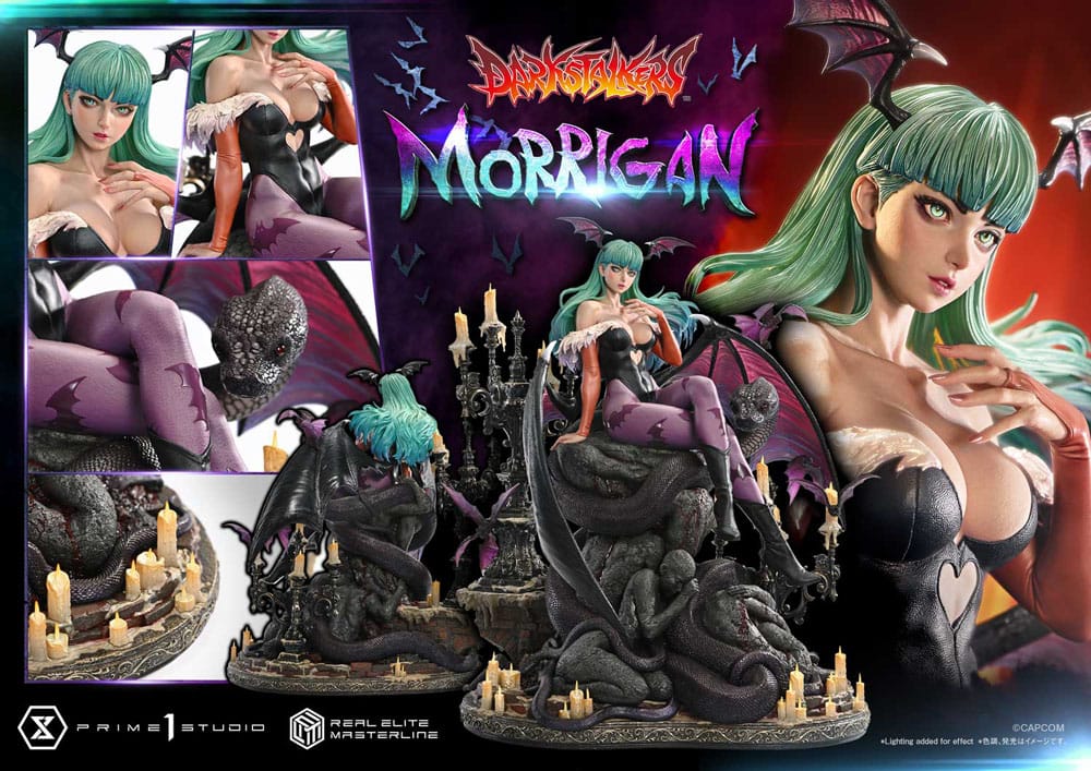 Statuette Darkstalkers Real Elite Masterline Series 1/4 Morrigan 55 cm