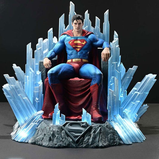 Statuette DC Comics 1/4 Throne Legacy Collection Superman Fortress of Solitude sur Trône (Design par Gabriele Dell'Otto) 52 cm