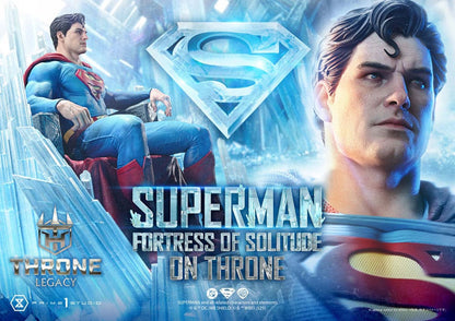 Statuette DC Comics 1/4 Throne Legacy Collection Superman Fortress of Solitude sur Trône (Design par Gabriele Dell'Otto) 52 cm