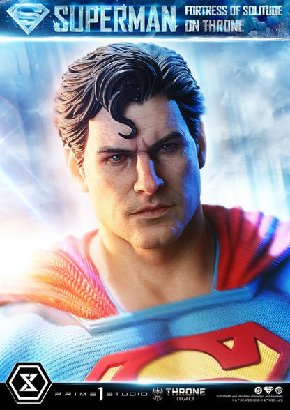 Statuette DC Comics 1/4 Throne Legacy Collection Superman Fortress of Solitude sur Trône (Design par Gabriele Dell'Otto) 52 cm