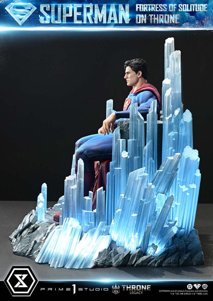 Statuette DC Comics 1/4 Throne Legacy Collection Superman Fortress of Solitude sur Trône (Design par Gabriele Dell'Otto) 52 cm