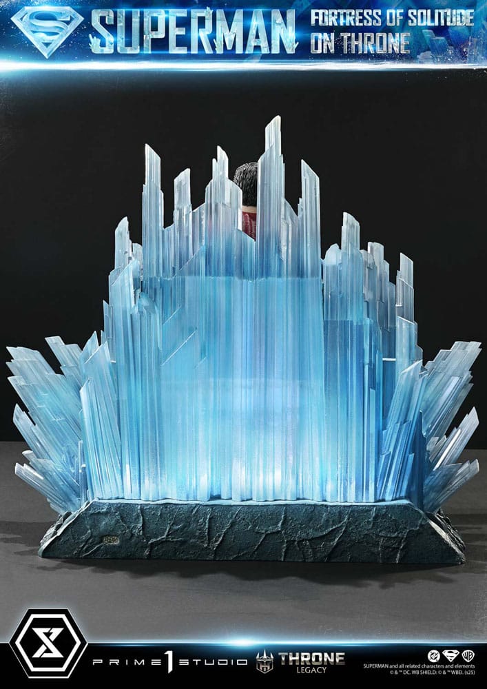 Statuette DC Comics 1/4 Throne Legacy Collection Superman Fortress of Solitude sur Trône (Design par Gabriele Dell'Otto) 52 cm