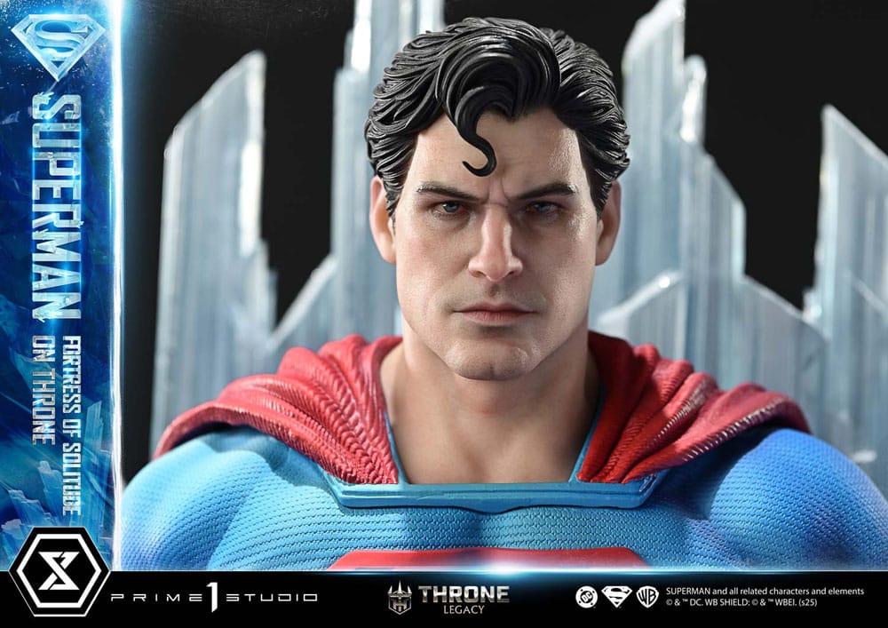Statuette DC Comics 1/4 Throne Legacy Collection Superman Fortress of Solitude sur Trône (Design par Gabriele Dell'Otto) 52 cm