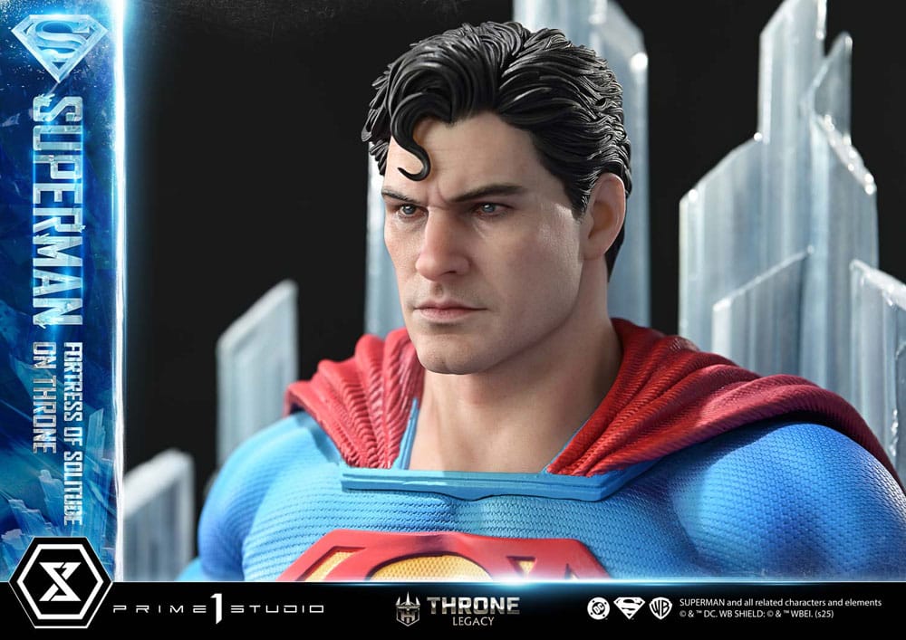 Statuette DC Comics 1/4 Throne Legacy Collection Superman Fortress of Solitude sur Trône (Design par Gabriele Dell'Otto) 52 cm