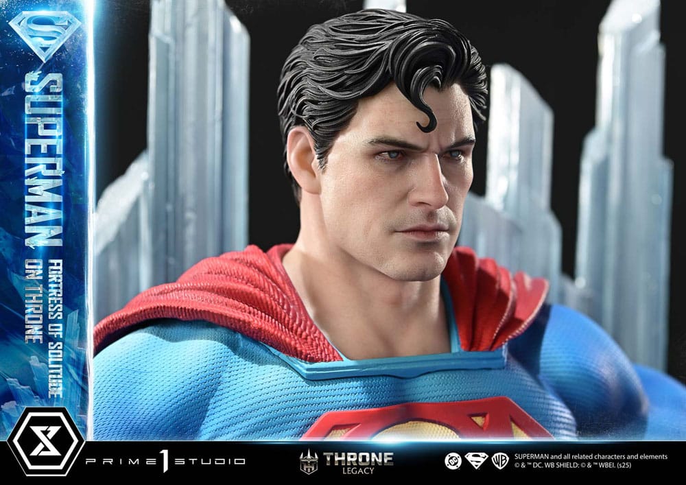 Statuette DC Comics 1/4 Throne Legacy Collection Superman Fortress of Solitude sur Trône (Design par Gabriele Dell'Otto) 52 cm