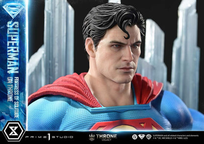 Statuette DC Comics 1/4 Throne Legacy Collection Superman Fortress of Solitude sur Trône (Design par Gabriele Dell'Otto) 52 cm