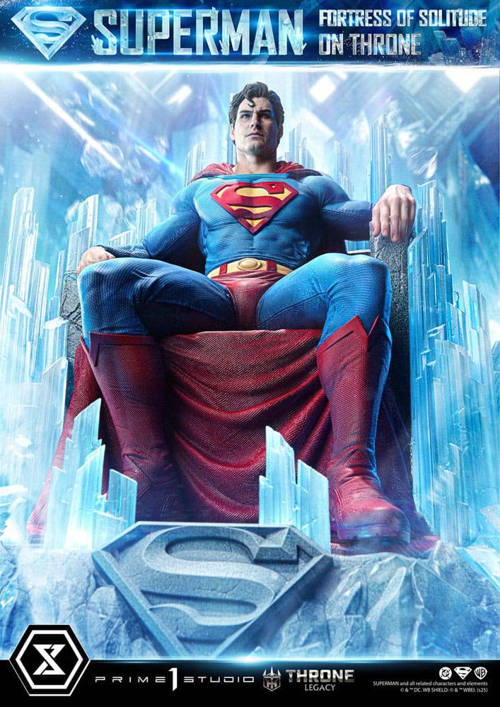 Statuette DC Comics 1/4 Throne Legacy Collection Superman Fortress of Solitude sur Trône (Design par Gabriele Dell'Otto) 52 cm