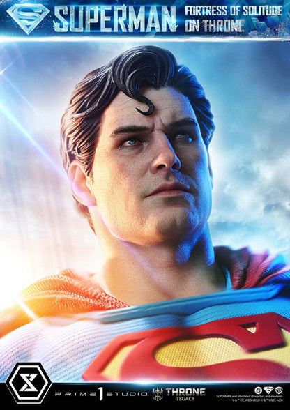 Statuette DC Comics 1/4 Throne Legacy Collection Superman Fortress of Solitude sur Trône (Design par Gabriele Dell'Otto) 52 cm