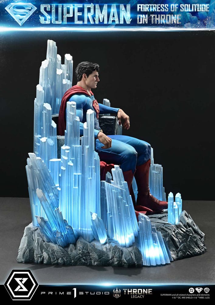 Statuette DC Comics 1/4 Throne Legacy Collection Superman Fortress of Solitude sur Trône (Design par Gabriele Dell'Otto) 52 cm