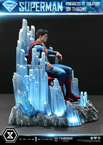 Statuette DC Comics 1/4 Throne Legacy Collection Superman Fortress of Solitude sur Trône (Design par Gabriele Dell'Otto) 52 cm