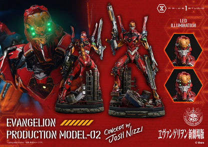 Reconstruction de la statuette Evangelion Ultimate Diorama Masterline Series Evangelion Production Model-02 (Concept par Josh Nizzi) 73 cm