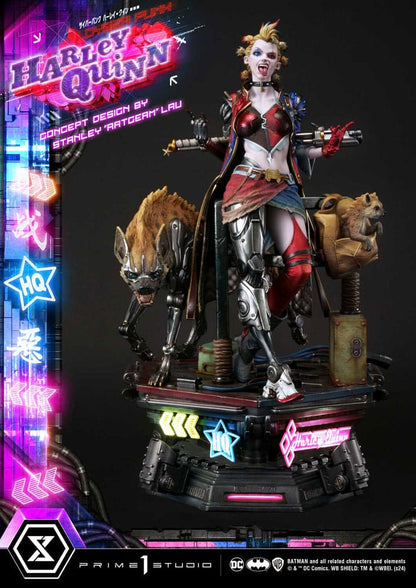 Batman statuette Ultimate Premium Masterline Series Cyberpunk Harley Quinn 60 cm