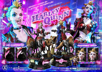 Batman statuette Ultimate Premium Masterline Series Cyberpunk Harley Quinn 60 cm