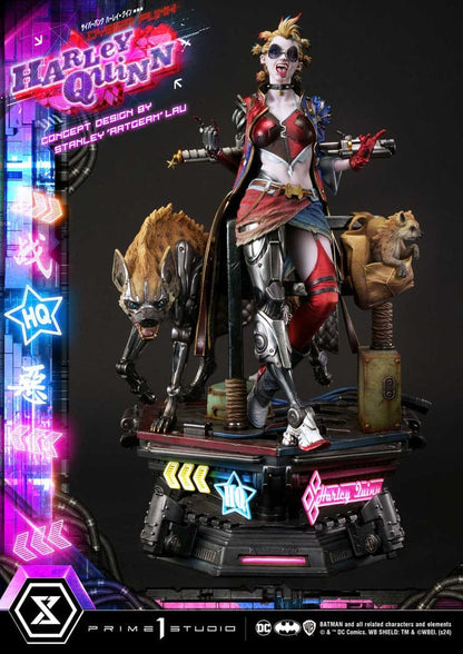 Batman statuette Ultimate Premium Masterline Series Cyberpunk Harley Quinn 60 cm