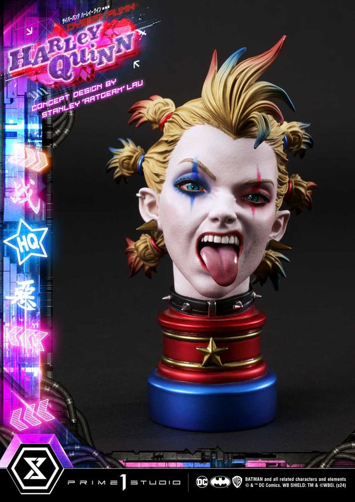 Batman statuette Ultimate Premium Masterline Series Cyberpunk Harley Quinn 60 cm