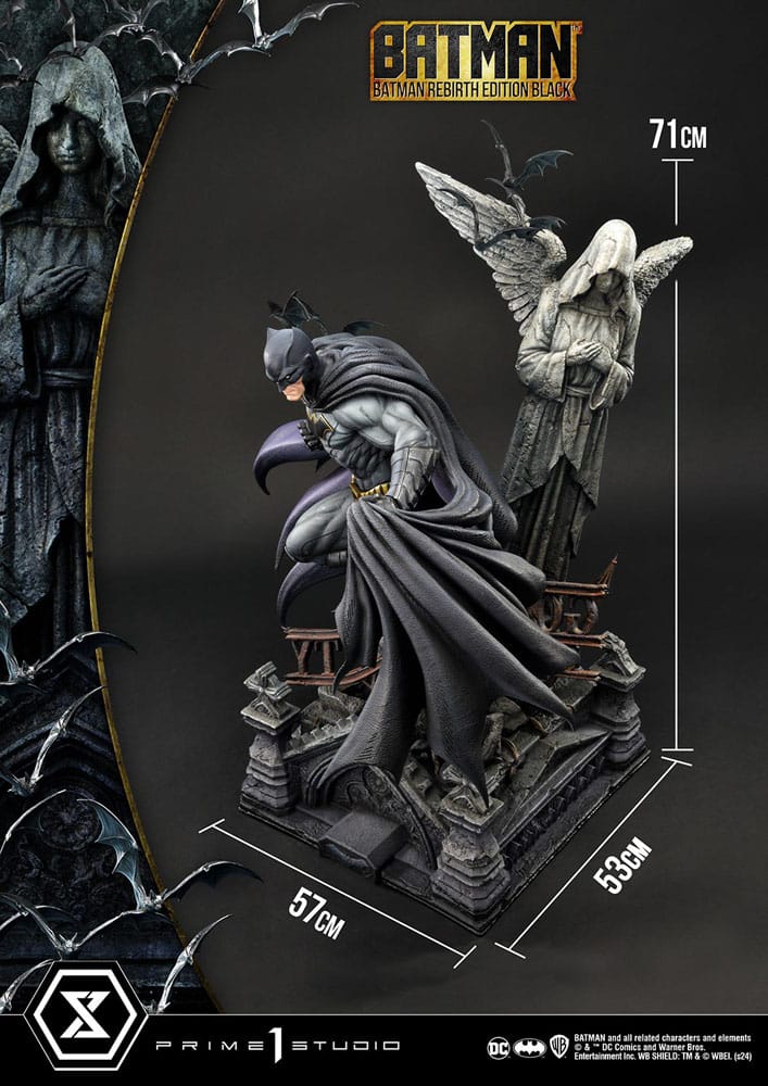 Batman statuette Ultimate Premium Masterline Series 1/4 Batman Rebirth Edition Black 71 cm