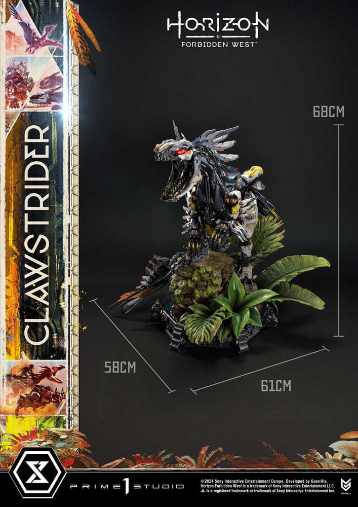 Horizon Forbidden West statuette Ultimate Premium Masterline Series 1/4 Clawstrider 68 cm