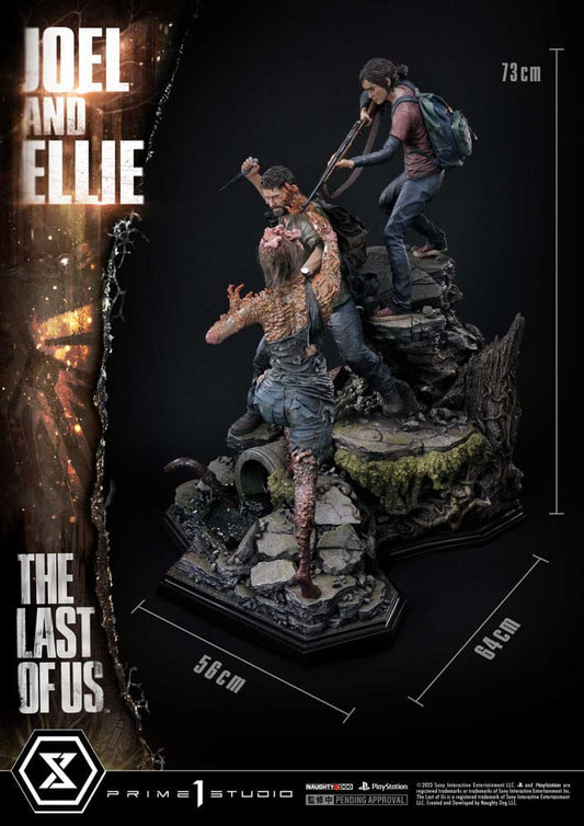 The Last of Us Part I statuette 1/4 Ultimate Premium Masterline Series Joel & Ellie (The Last of Us Part I) 73 cm