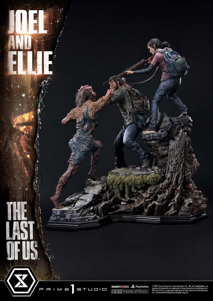 The Last of Us Part I statuette 1/4 Ultimate Premium Masterline Series Joel & Ellie (The Last of Us Part I) 73 cm