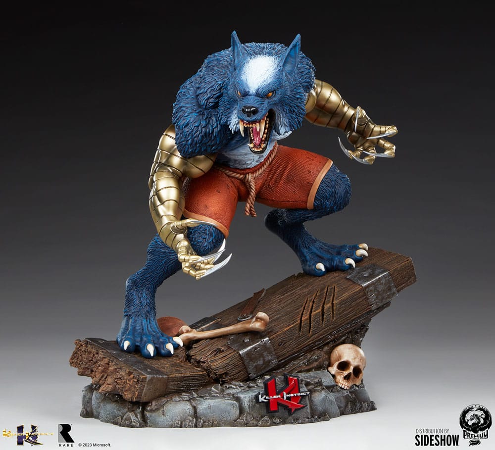 Killer Instinct : Statuette 1/4 Sabrewulf (Blanc, Noir et Bleu) 44 cm