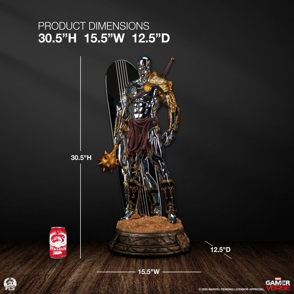 Statuette Marvel Gamerverse 1/3 Le surfer d'argent 77 cm