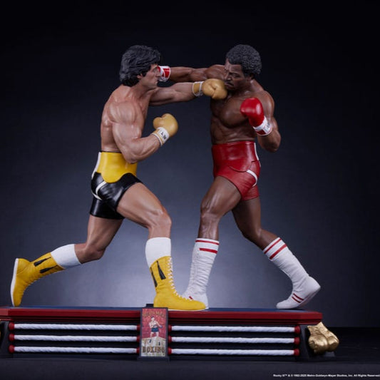 Rocky 3 : L'Œil du tigre diorama 1/4 figurine Rocky Balboa &amp; Apollo Creed 48 cm