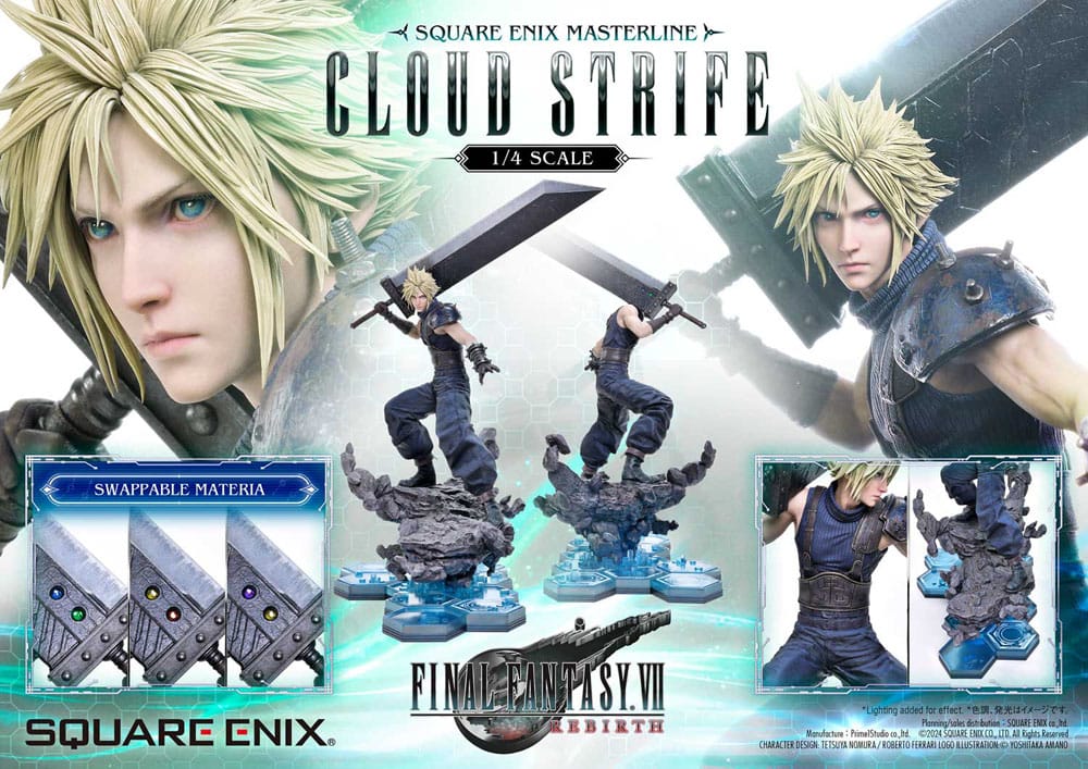 Statuette Final Fantasy VII Rebirth 1/4 Cloud Strife 68 cm