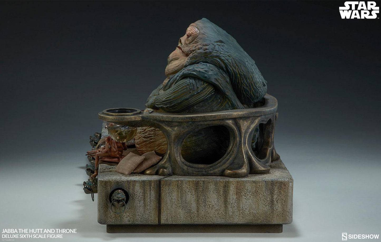 Figurine Star Wars Episode VI 1/6 Jabba le Hutt & Throne Deluxe 34 cm