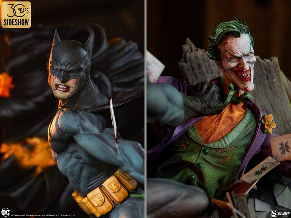 DC Comics statuette Premium Format Batman vs The Joker: Eternal Enemies 81 cm