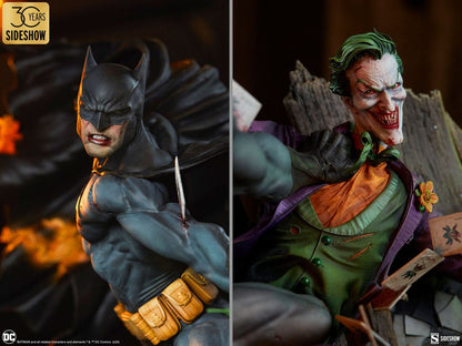 DC Comics statuette Premium Format Batman vs The Joker: Eternal Enemies 81 cm