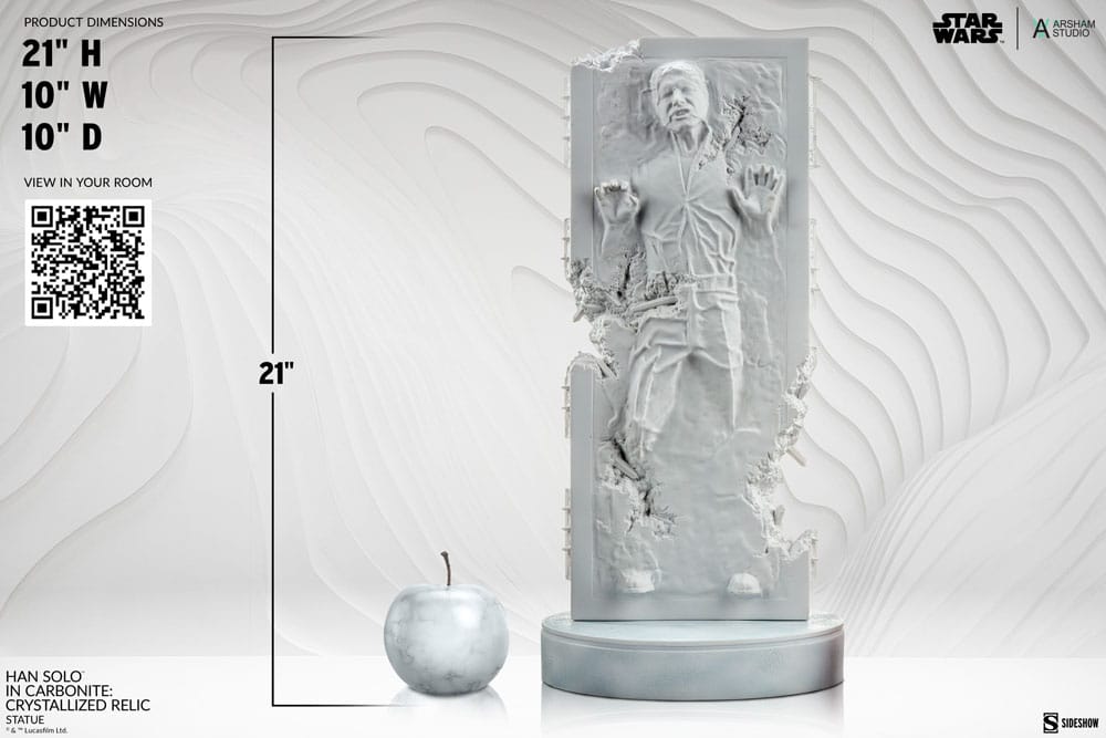 Star Wars statuette Han Solo in Carbonite: Crystallized Relic 53 cm