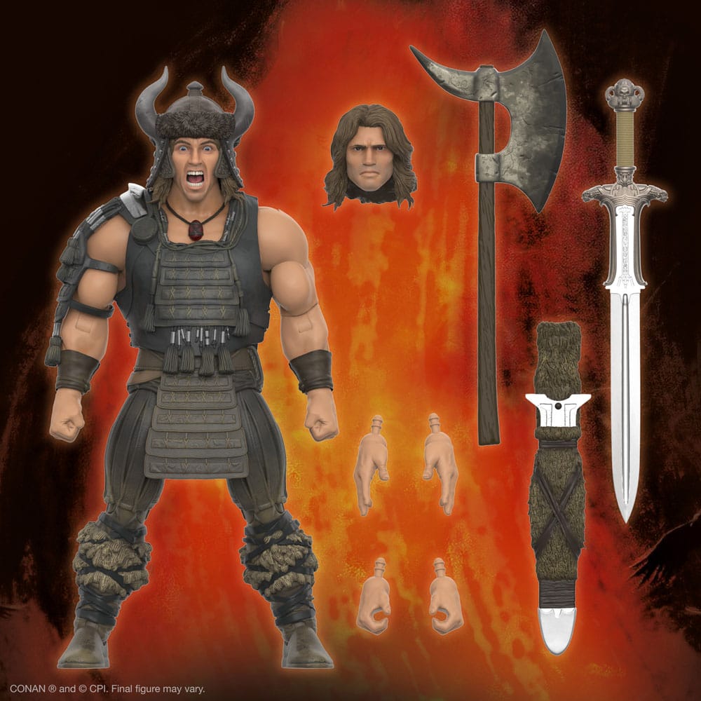 Conan le Barbare : Figurine Ultimates Conan (Battle of the Mounds) 18 cm